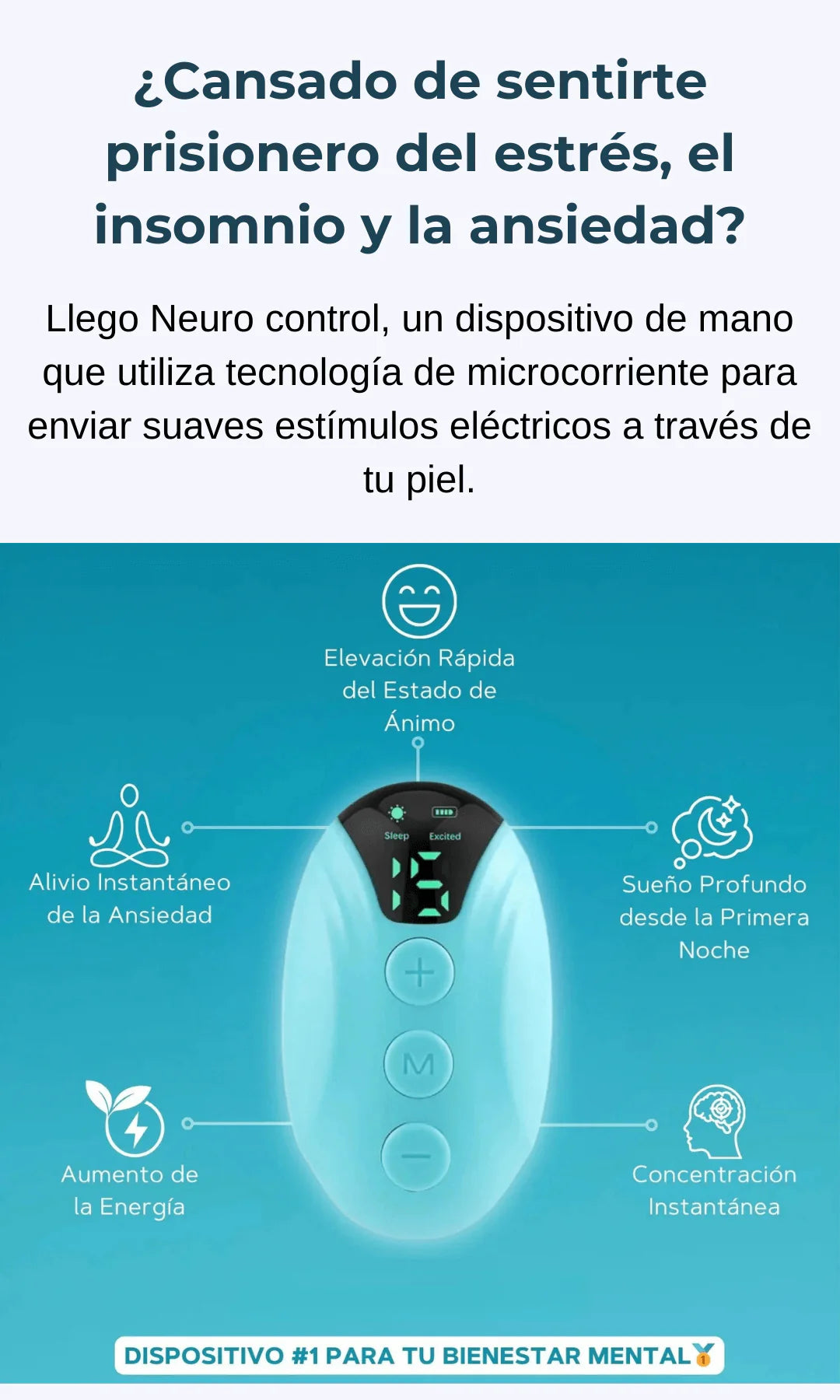 Dispositivo Calmante PREMIUM de Ansiedad e Insomnio