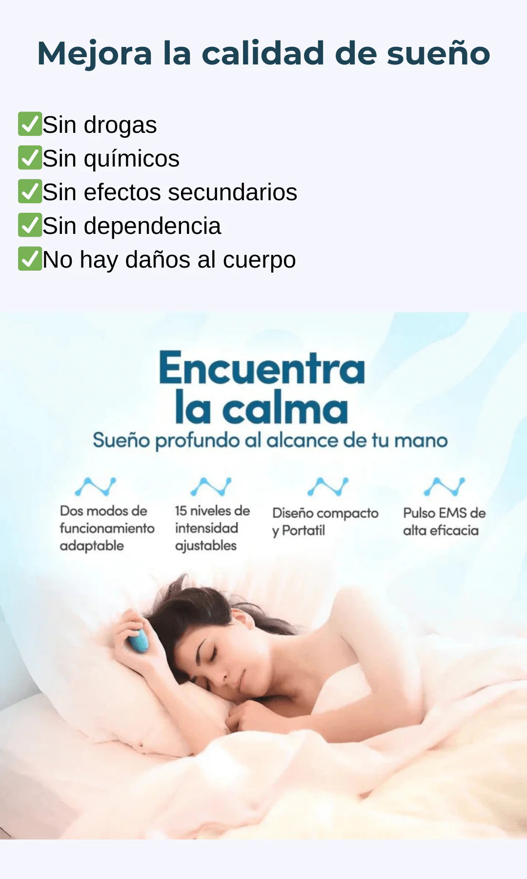 Dispositivo Calmante PREMIUM de Ansiedad e Insomnio