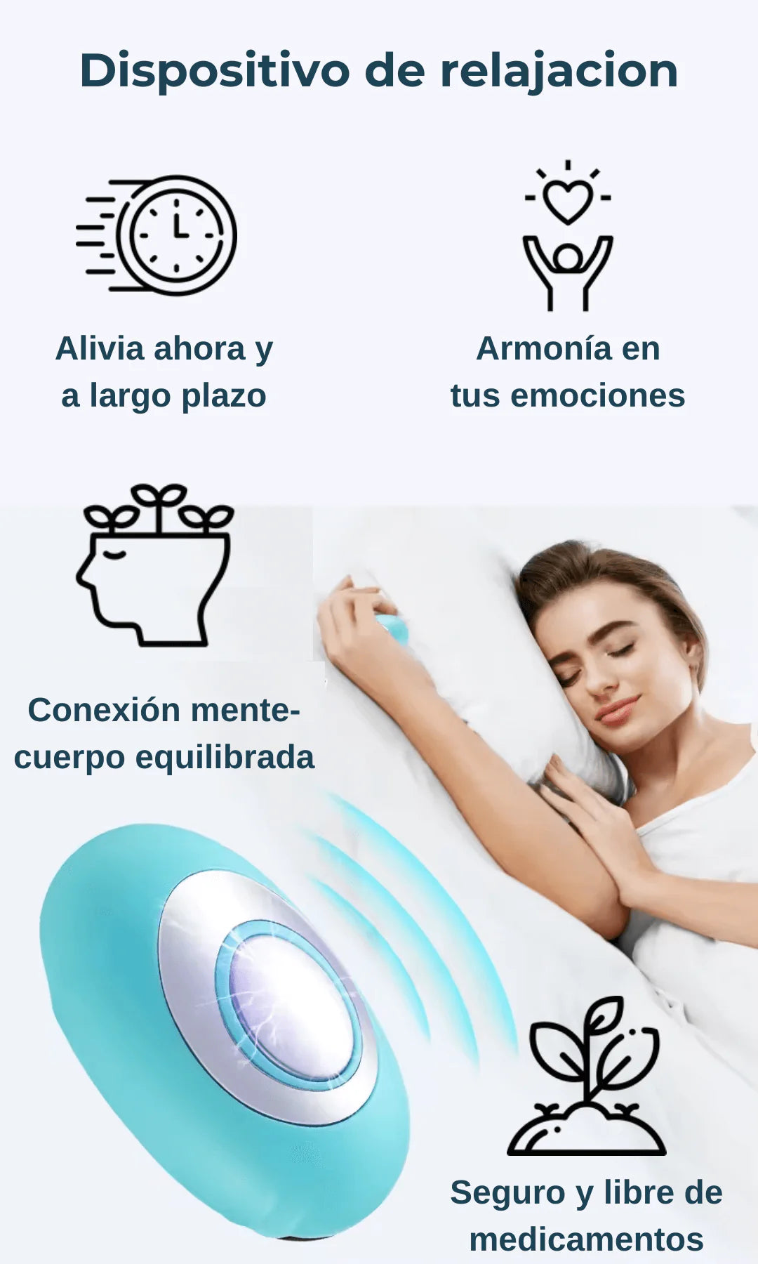 Dispositivo Calmante PREMIUM de Ansiedad e Insomnio