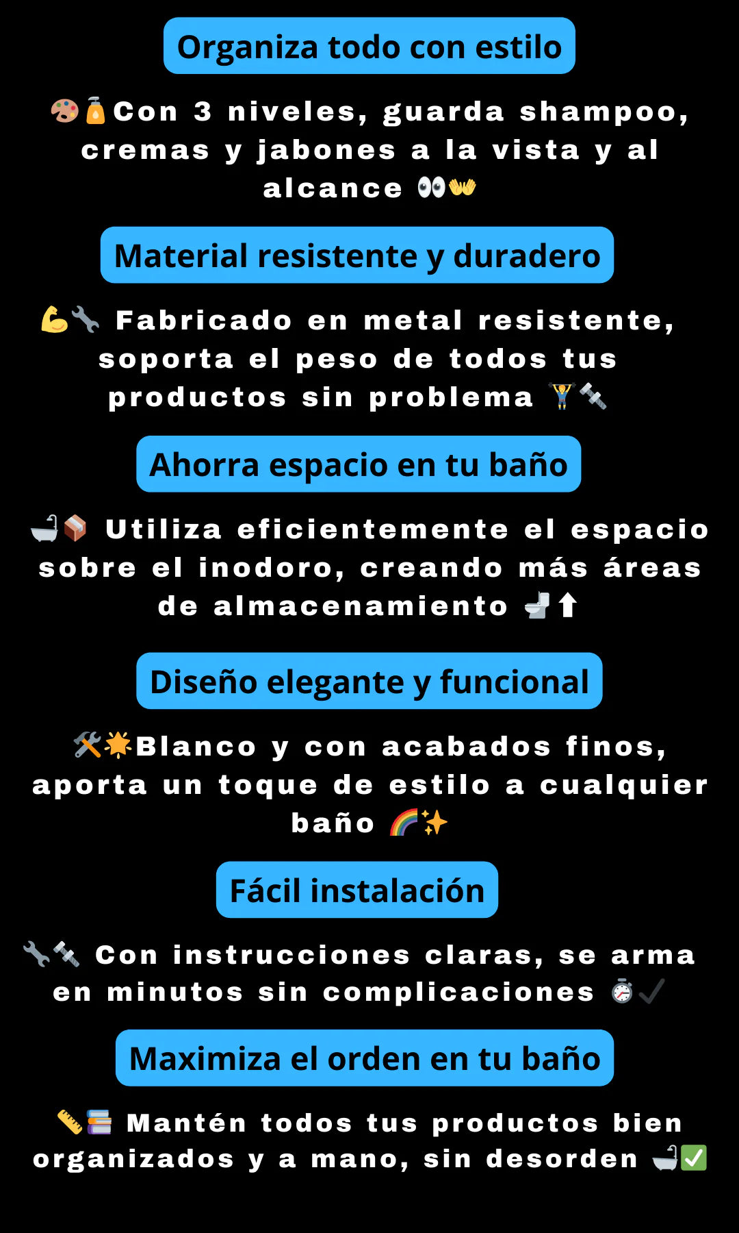 ORGANIZADOR DE BAÑO PREMIUM