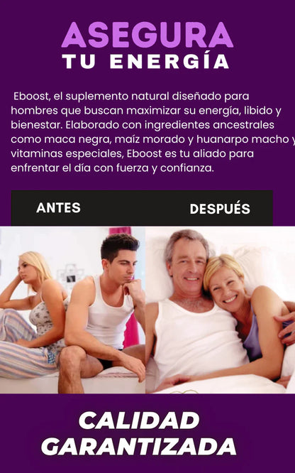 E-BOOST VIGORIZANTE NATURAL " TU AMIGUITO NO ESTARA CANSADO "