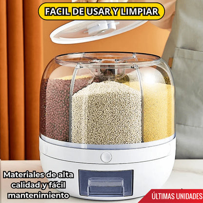 Dispensador De Alimentos Giratorio 6 en 1 PREMIUM