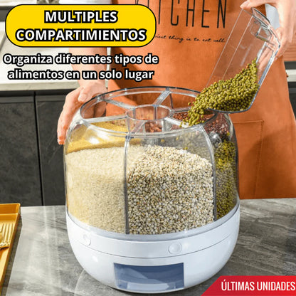 Dispensador De Alimentos Giratorio 6 en 1 PREMIUM
